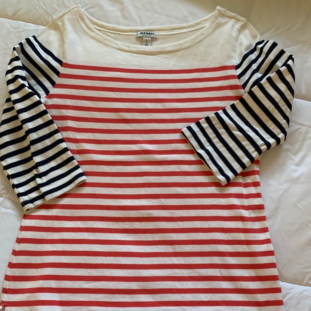 Cute nautical boat neck tee